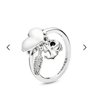 Spiritual symbols Heart ring